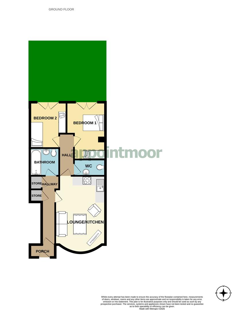 Floorplan With Garden